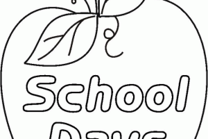 School Days Coloring Pages