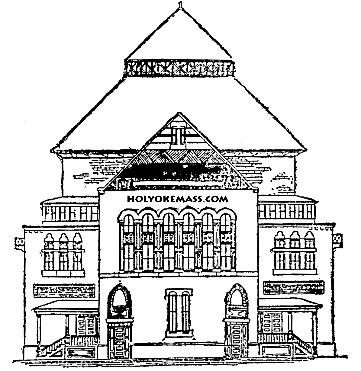  School House Coloring Page For Adults