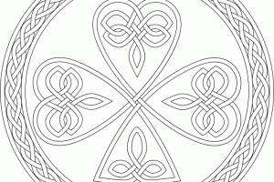 Shamrock Coloring Page For Adults