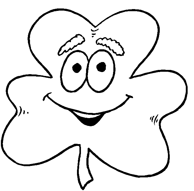  Shamrocks Coloring Pages