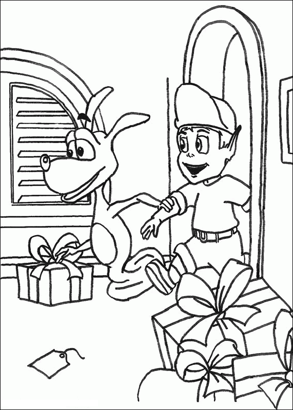 Simple Adiboo Coloring Pages  - Free Printable Coloring Page