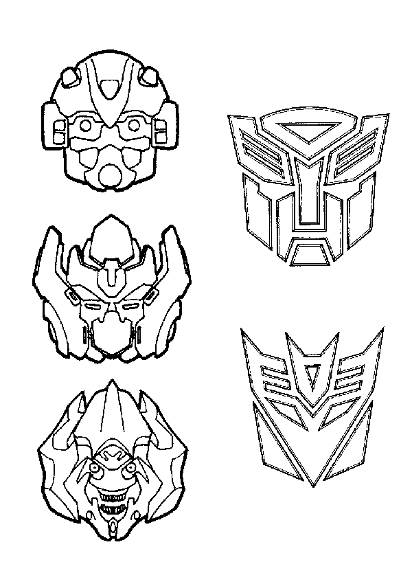  transformers coloring pages for kids