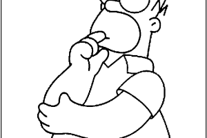 Free Simpsons coloring pages , letscoloringpages.com , Bart Simpsons