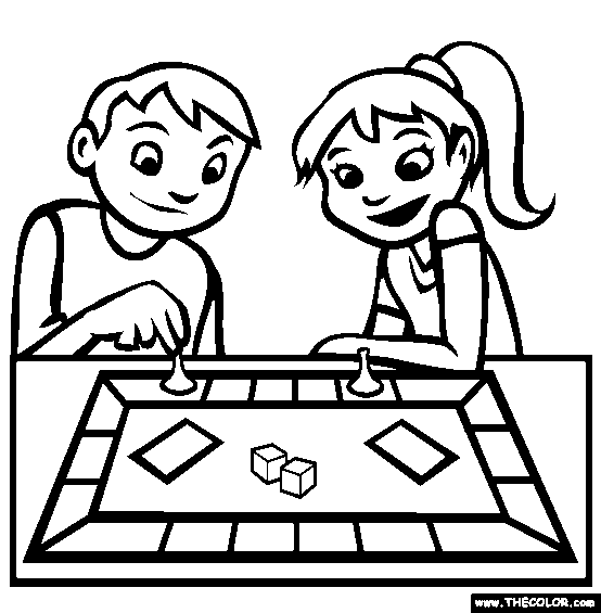 addicting games | Board Game Coloring Page | Free Board Game  Coloring pages