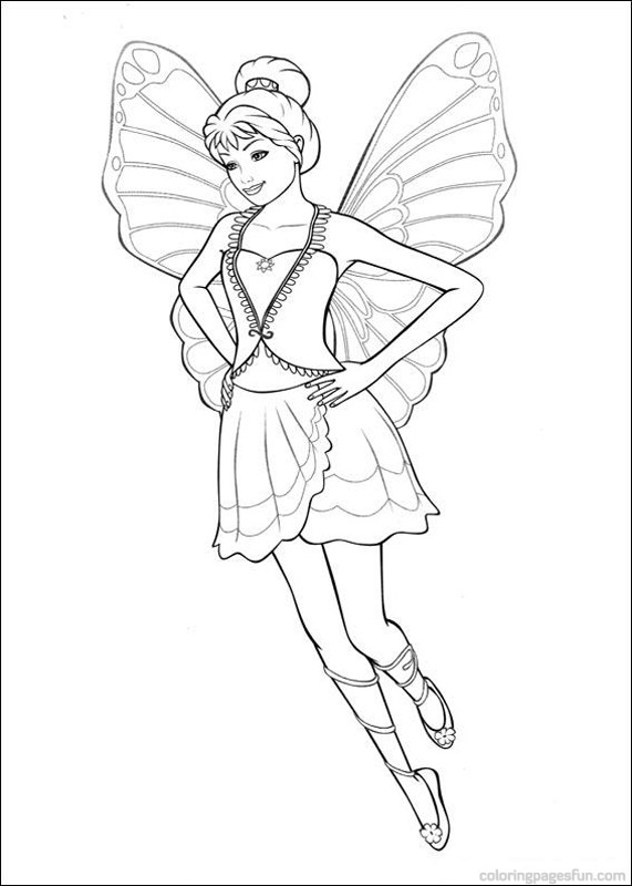  Barbie Mariposa Coloring Pages | fairy princess | Movie | #13