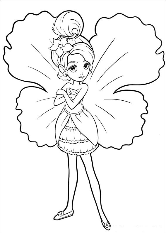  Barbie Mariposa Coloring Pages | fairy princess | Movie | #5