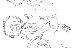 BMX bike coloring page - letscoloringpages.com - Free Style #1