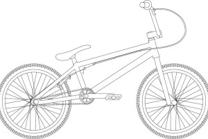 BMX bike coloring page - letscoloringpages.com - Hot Bmx images