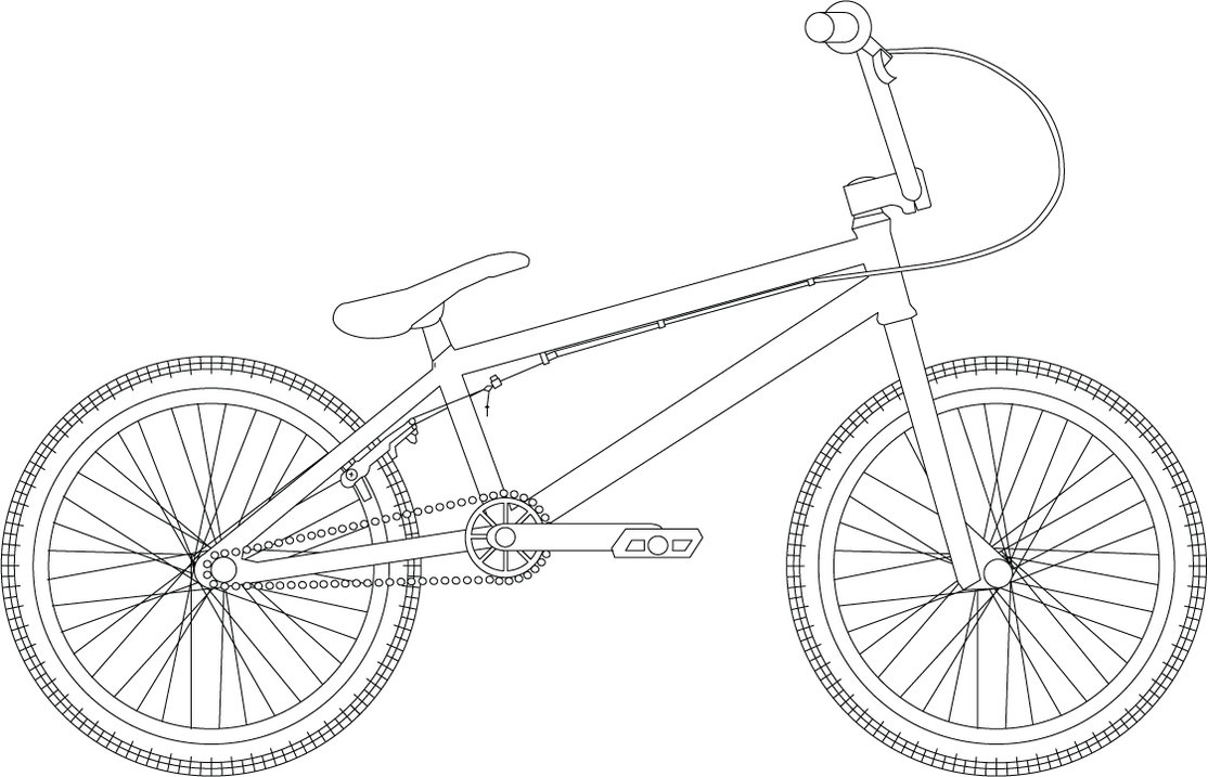  BMX bike coloring page – letscoloringpages.com – Hot Bmx images