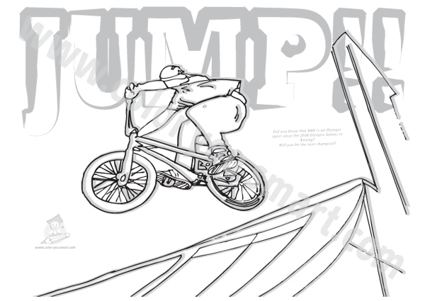  BMX bike coloring page – letscoloringpages.com – nice pic #4