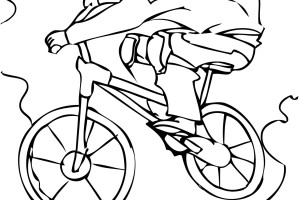 BMX bike coloring page - letscoloringpages.com - nice pic #6
