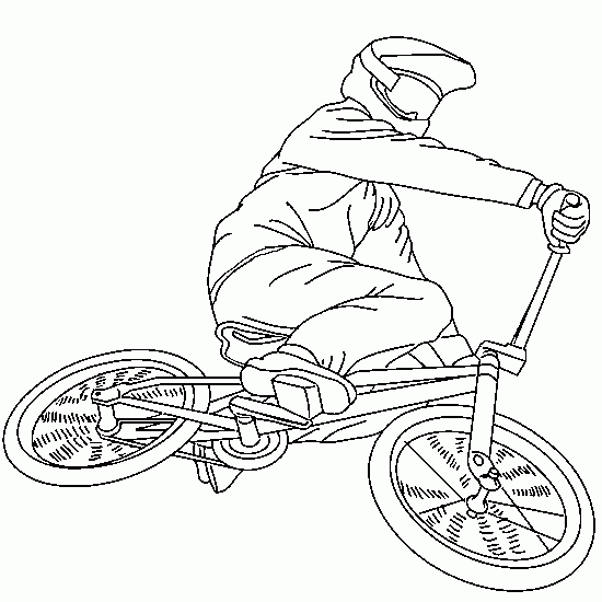 BMX bike coloring page - letscoloringpages.com - nice pic