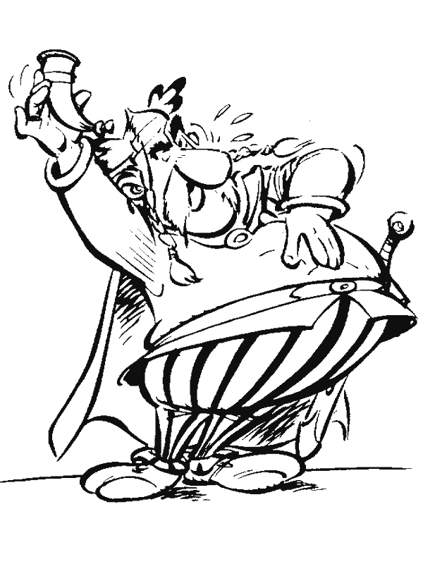  Chef Asterix and obelix coloring pages
