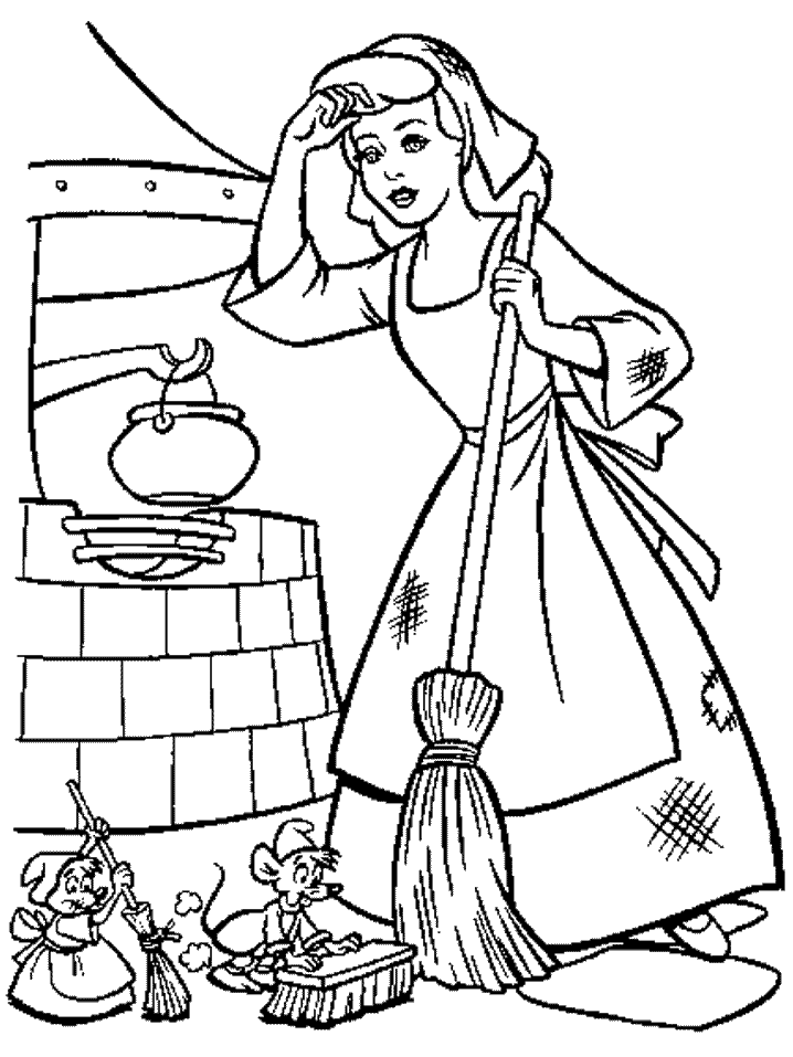 Cinderella coloring pages - Cinderella - Disney - cute princess #10