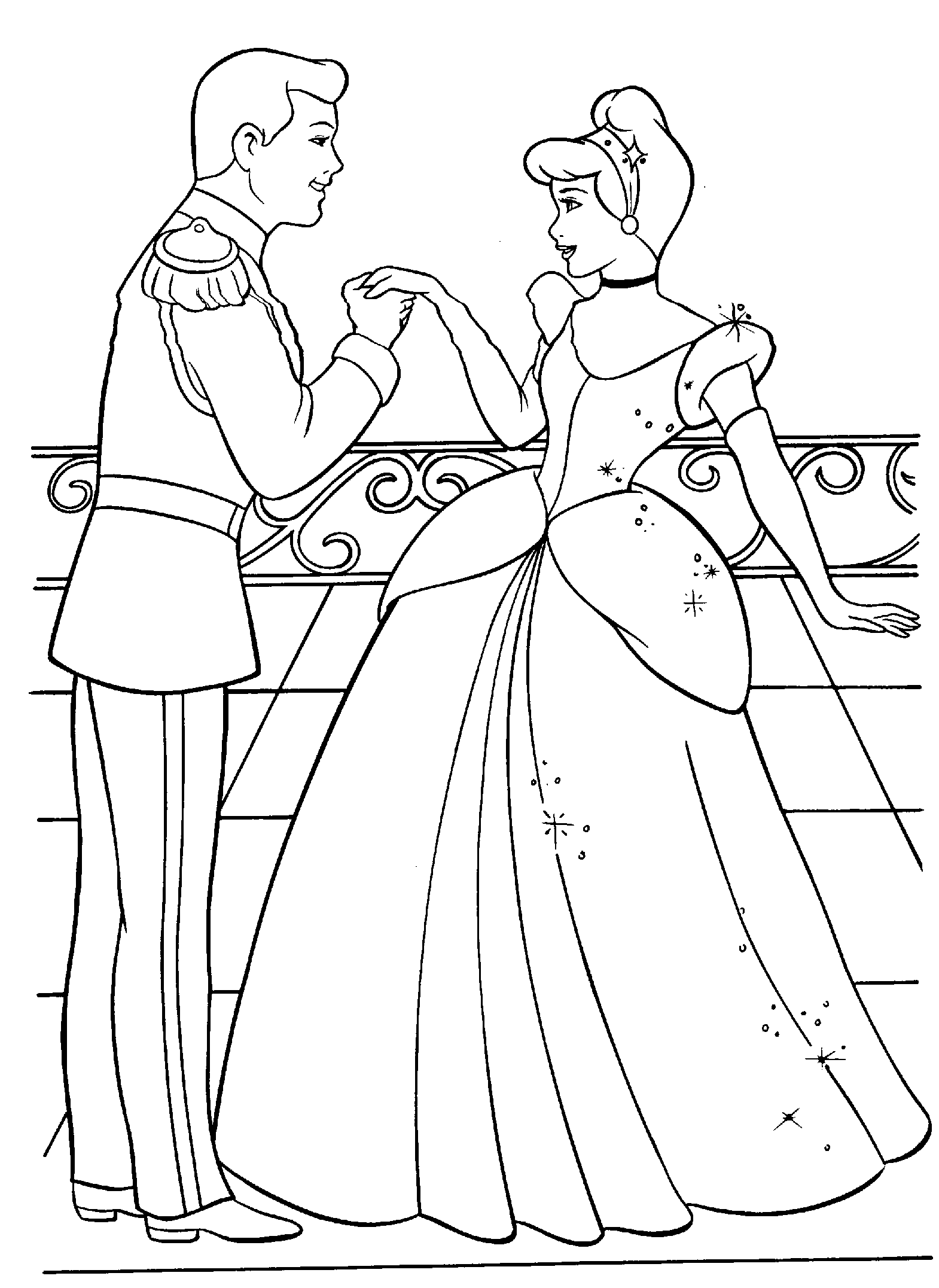 Cinderella coloring pages - Cinderella - Disney - cute princess #2s
