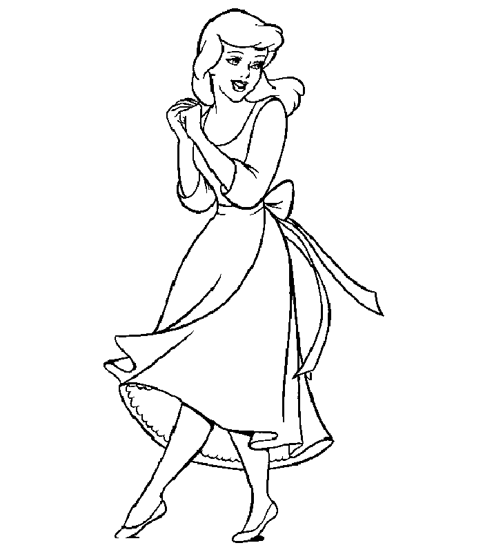 Cinderella coloring pages – Cinderella – Disney – cute princess #8