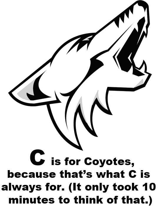  Coloring pages – letscoloringpages.com – Hockey Logo Phoenix Coyotes