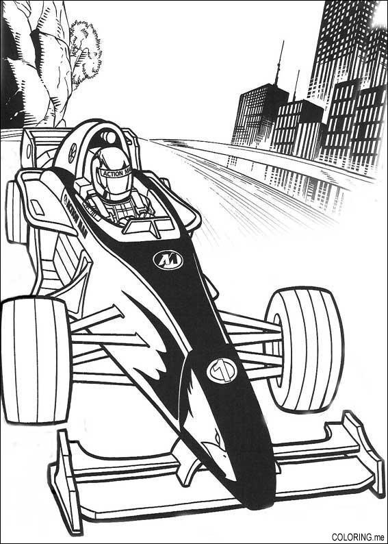  Formula one race coloring  pages for kids , letscoloringpages.com ,  formula one in city