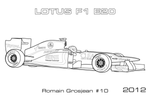 Formula one race coloring  pages for kids , letscoloringpages.com ,  formula one Lotus F1 620