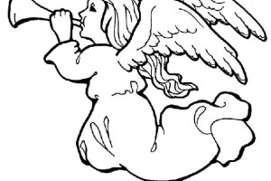 Free Angel Coloring Pages , letscoloringpages.com , Angel #2