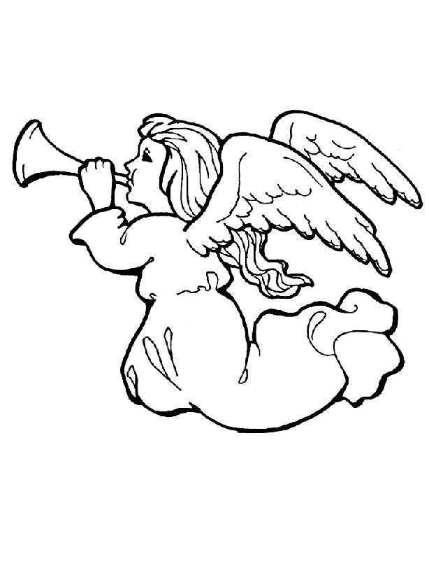  Free Angel Coloring Pages , letscoloringpages.com , Angel #2