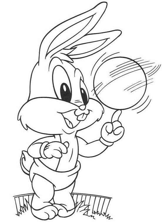 Free Baby Looney Tunes Coloring pages , Basketball looney tunes
