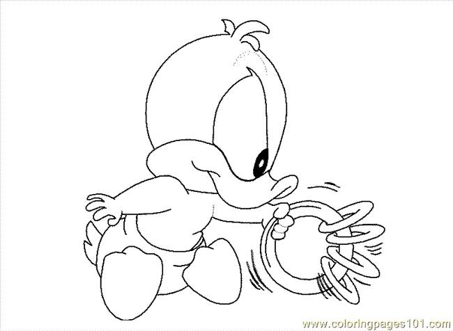 Free Baby looney tunes coloring pages , letscoloringpages.com , Baby Duck