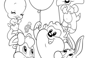 Free Baby looney tunes coloring pages , letscoloringpages.com , Cute picture with baby looney tunes