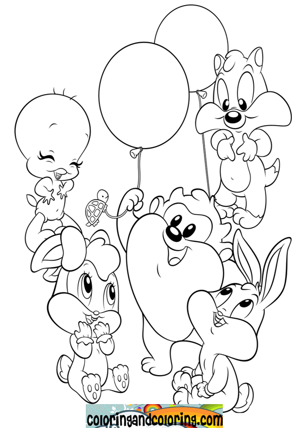  Free Baby looney tunes coloring pages , letscoloringpages.com , Cute picture with baby looney tunes