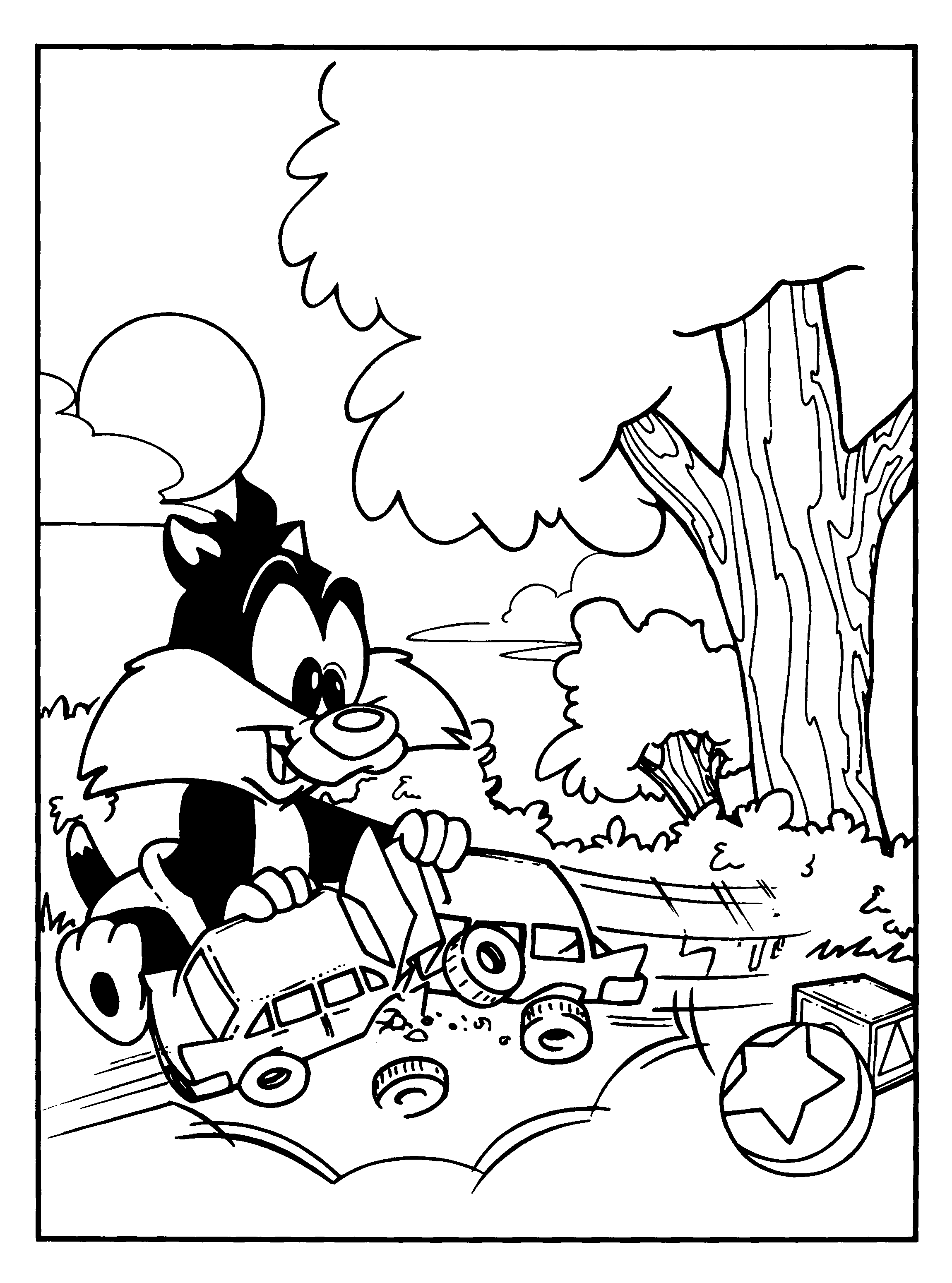 Free Baby looney tunes coloring pages , letscoloringpages.com , Sandbox