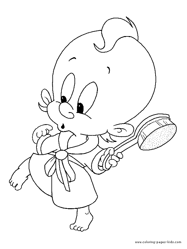  Free Baby looney tunes coloring pages , letscoloringpages.com , Washing