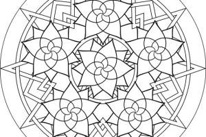 Free Coloring Pages For Adults - letscoloringpages.com - Circle flower