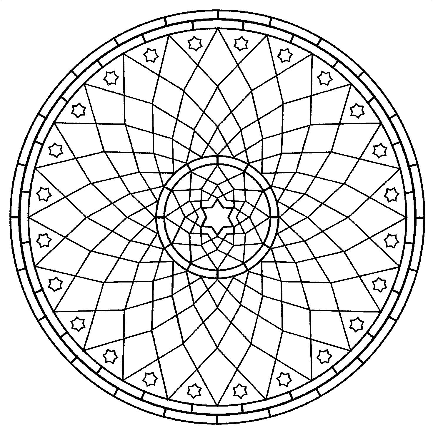  Free Coloring Pages For Adults – letscoloringpages.com – Cool circle