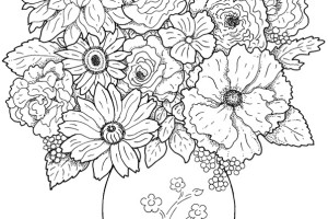 Free Coloring Pages For Adults - letscoloringpages.com - Flower #2es