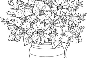 Free Coloring Pages For Adults - letscoloringpages.com - flowers