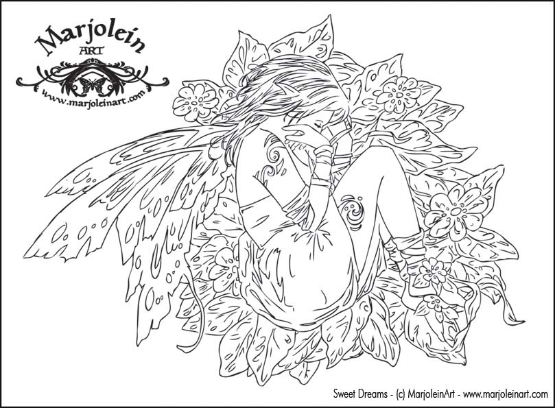  Free Coloring Pages For Adults – letscoloringpages.com – Little Girl