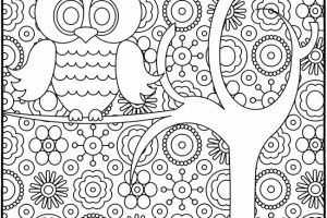 Free Coloring Pages For Adults - letscoloringpages.com - Owl