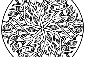 Free Coloring Pages For Adults - letscoloringpages.com - Star tree