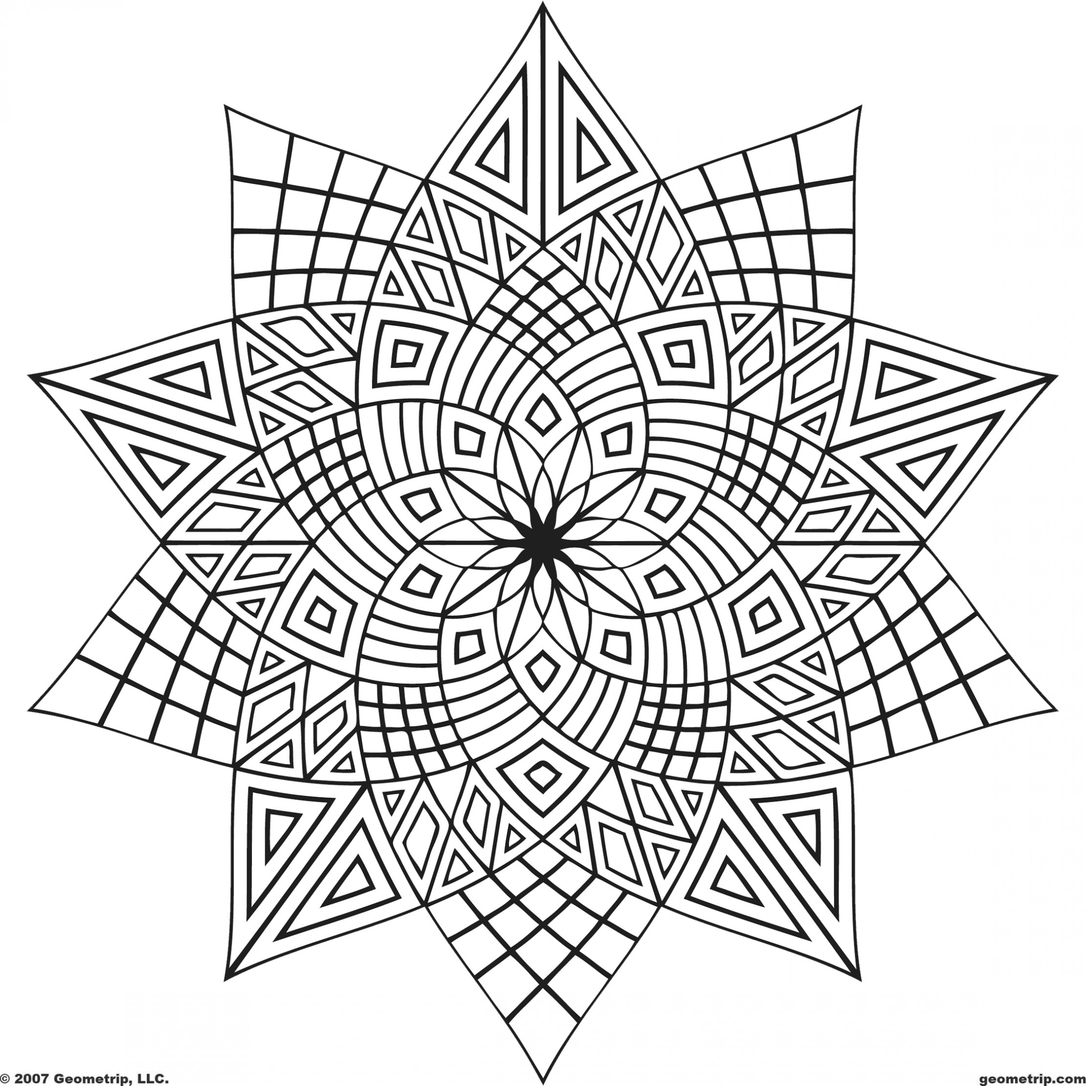  Free Coloring Pages For Adults – letscoloringpages.com – Star