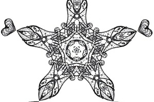 Free Coloring Pages For Adults - letscoloringpages.com - Strange star