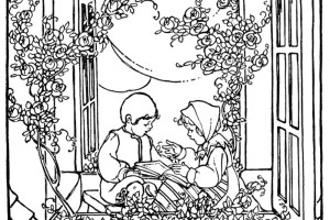 Free Coloring Pages For Adults - letscoloringpages.com - Two little kids