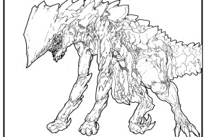Free coloring pages - letscoloringpages.com - Pacifif Rim Monster #5