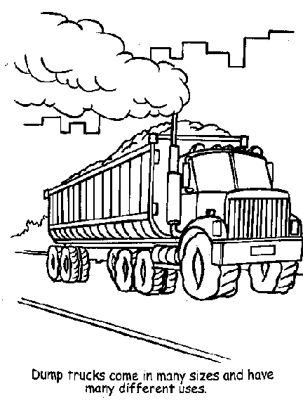  Free coloring pages trucks – letscoloringpages.com – Big Big Truck