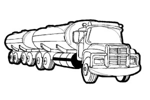 Free coloring pages trucks - letscoloringpages.com - Gaz Truck