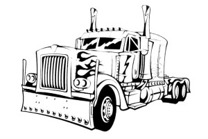 Free coloring pages trucks - letscoloringpages.com - Hot Truck