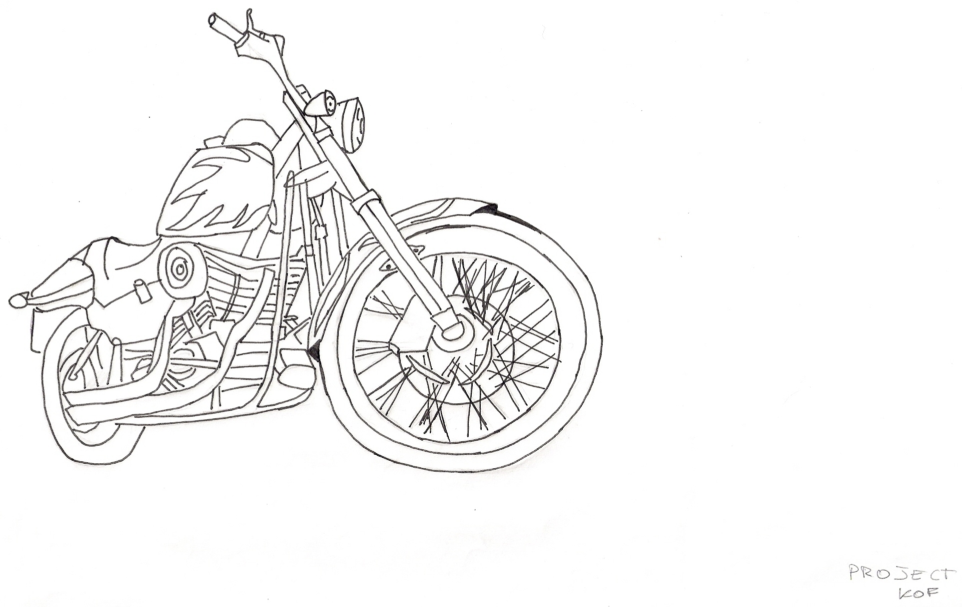  Free Harley Davidson Motocycle Coloring Pages | Harley Davidson Anime coloring pages