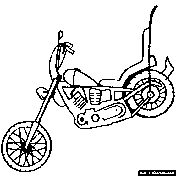 Free Harley Davidson Motocycle Coloring Pages | Harley Davidson for kids coloring pages