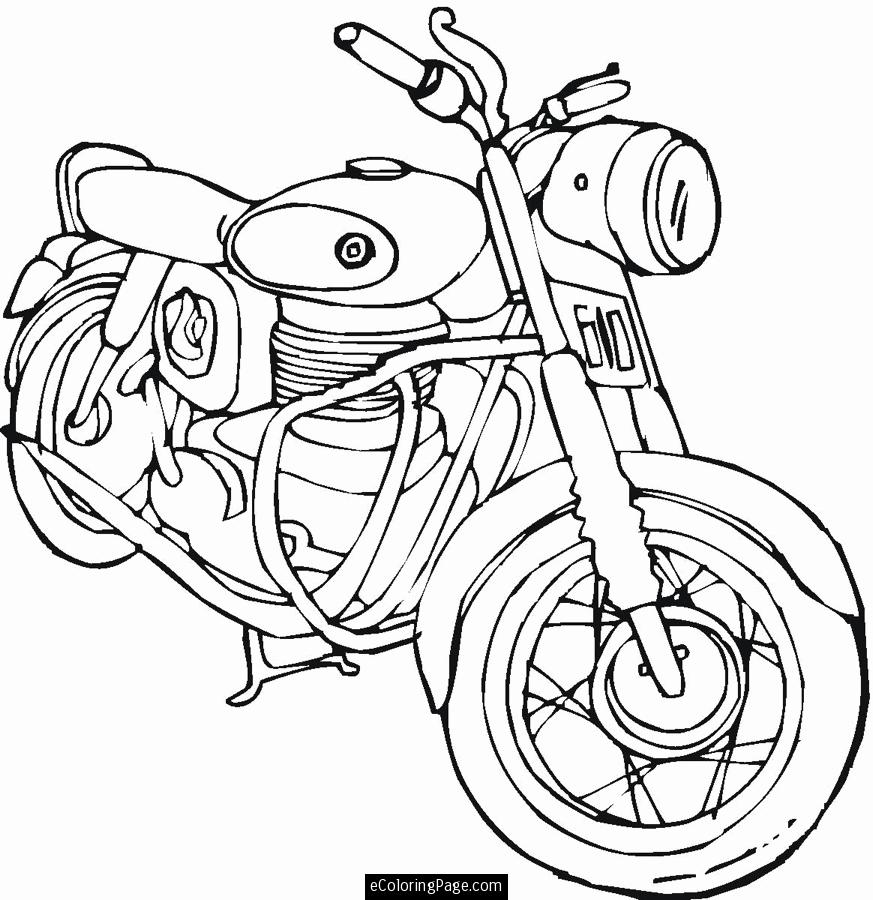 Free Harley Davidson Motocycle Coloring Pages | Harley Davidson printable coloring pages