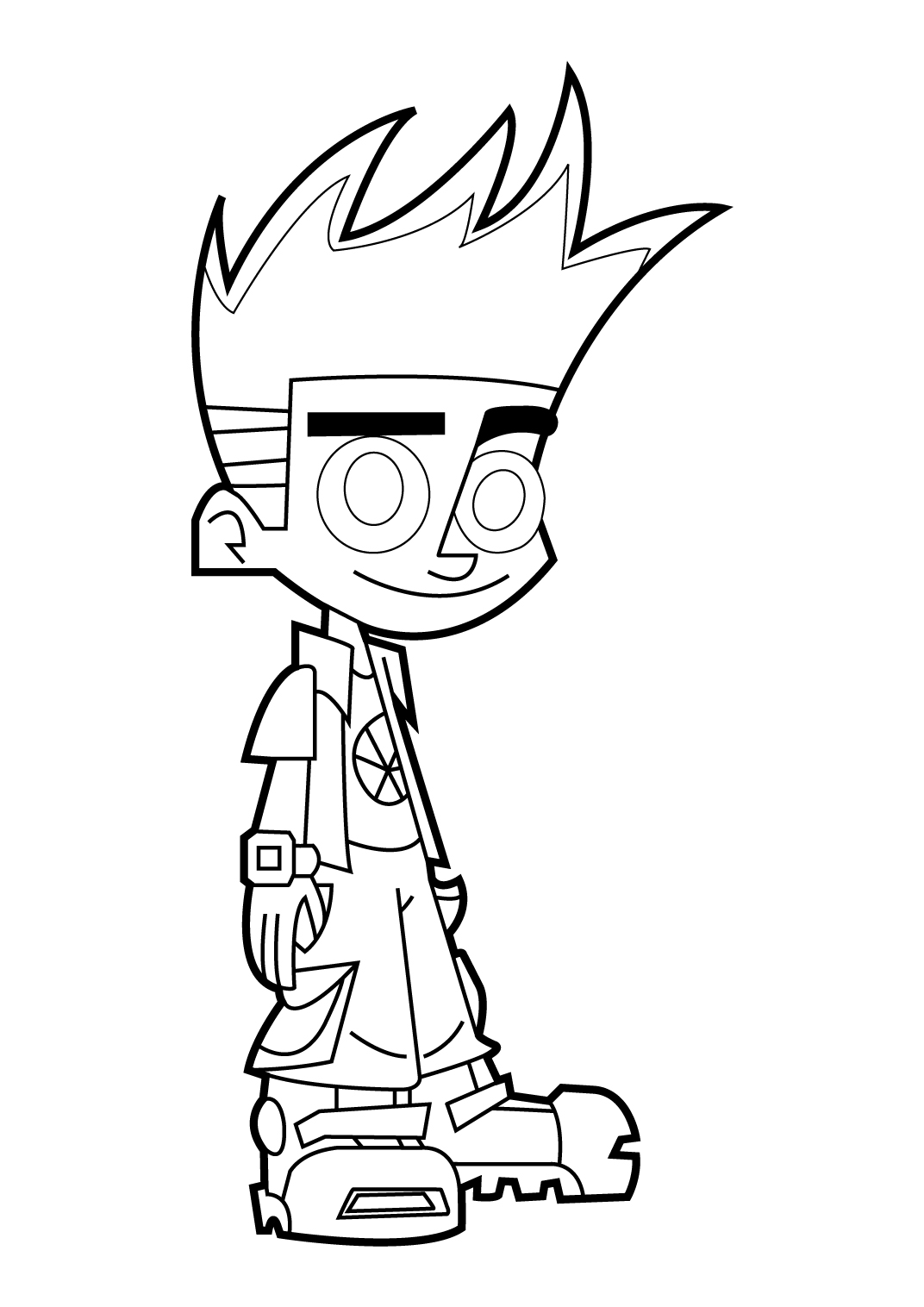 Free Johnny Test coloring pages | letscoloringpages.com | Buzz Free