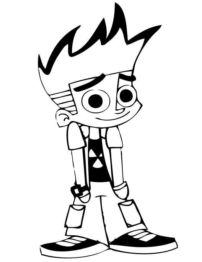 Free Johnny Test coloring pages | letscoloringpages.com | Cute